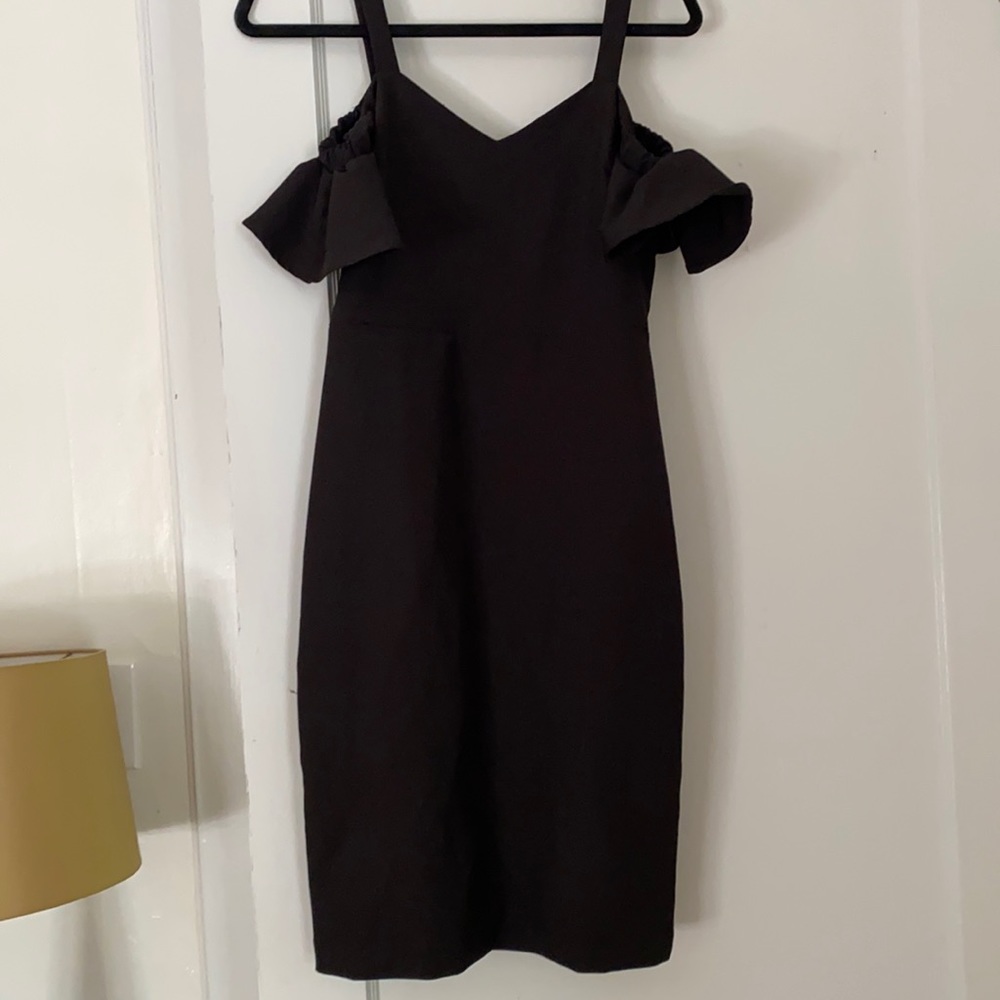 Black off the shoulder dress